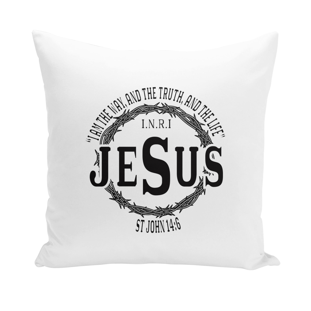 Jesus the Way Throw Pillows