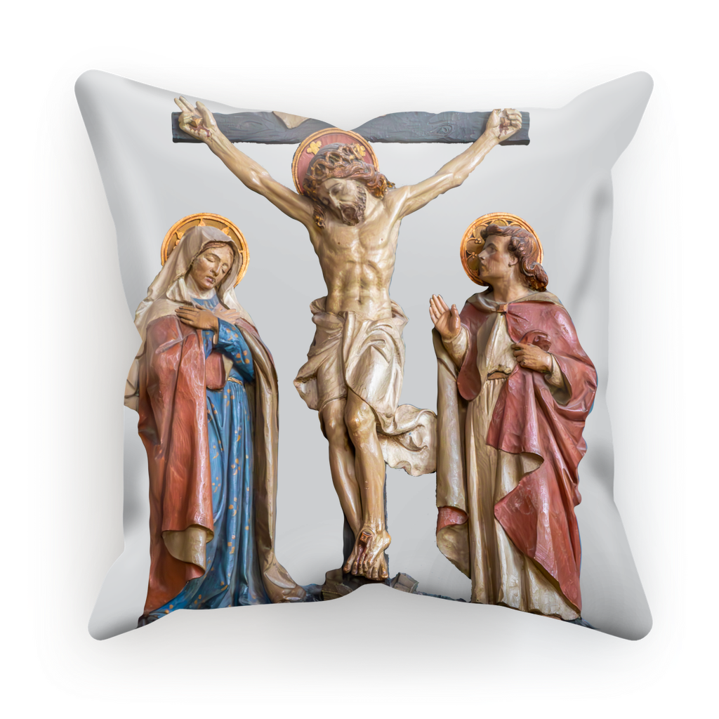 Crucifixion Scene Cushion Cover