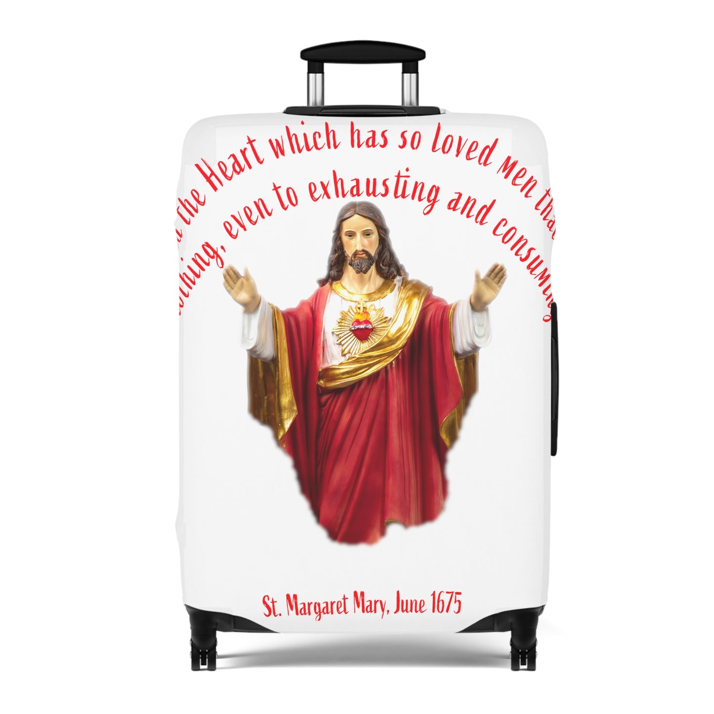 Sacred Heart of Jesus - St Margaret Mary, 1675 Luggage Cover