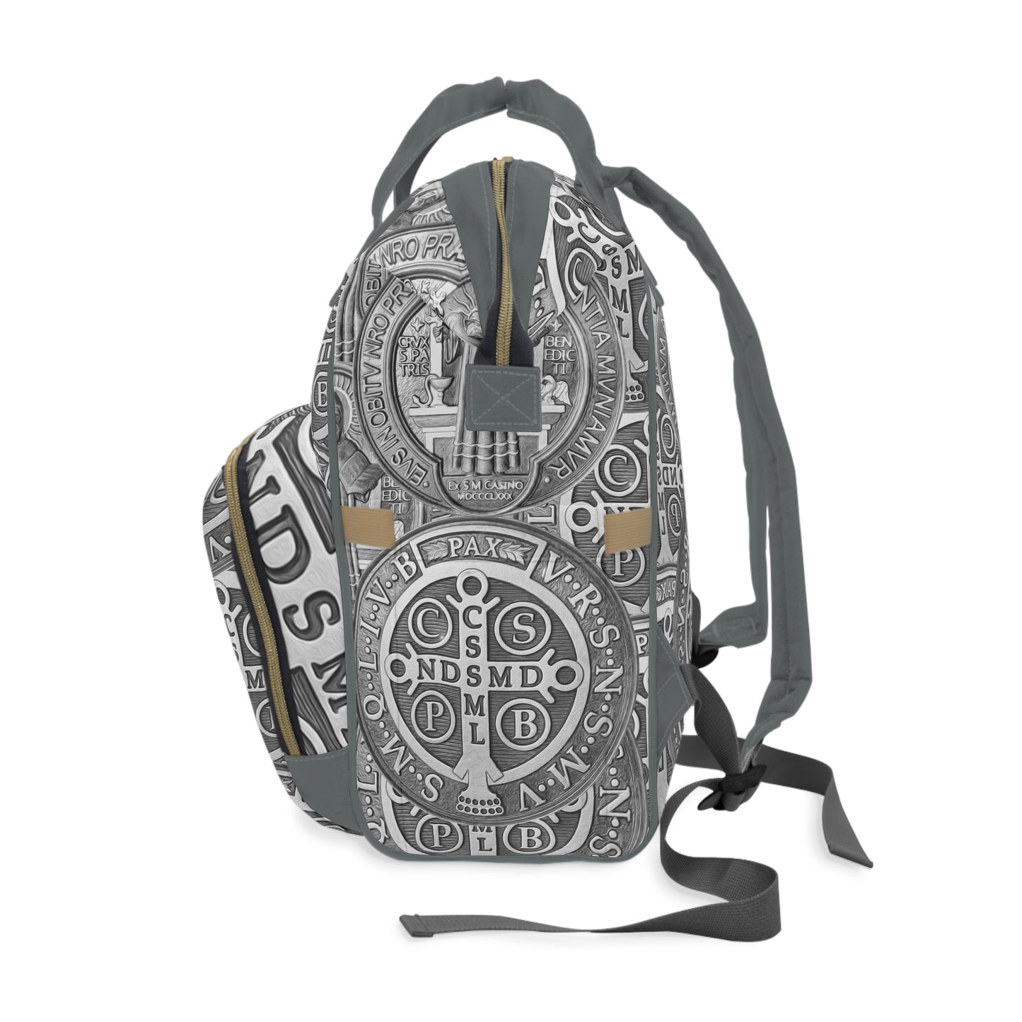 St Benedict Medal Multifunctional Diaper Backpack