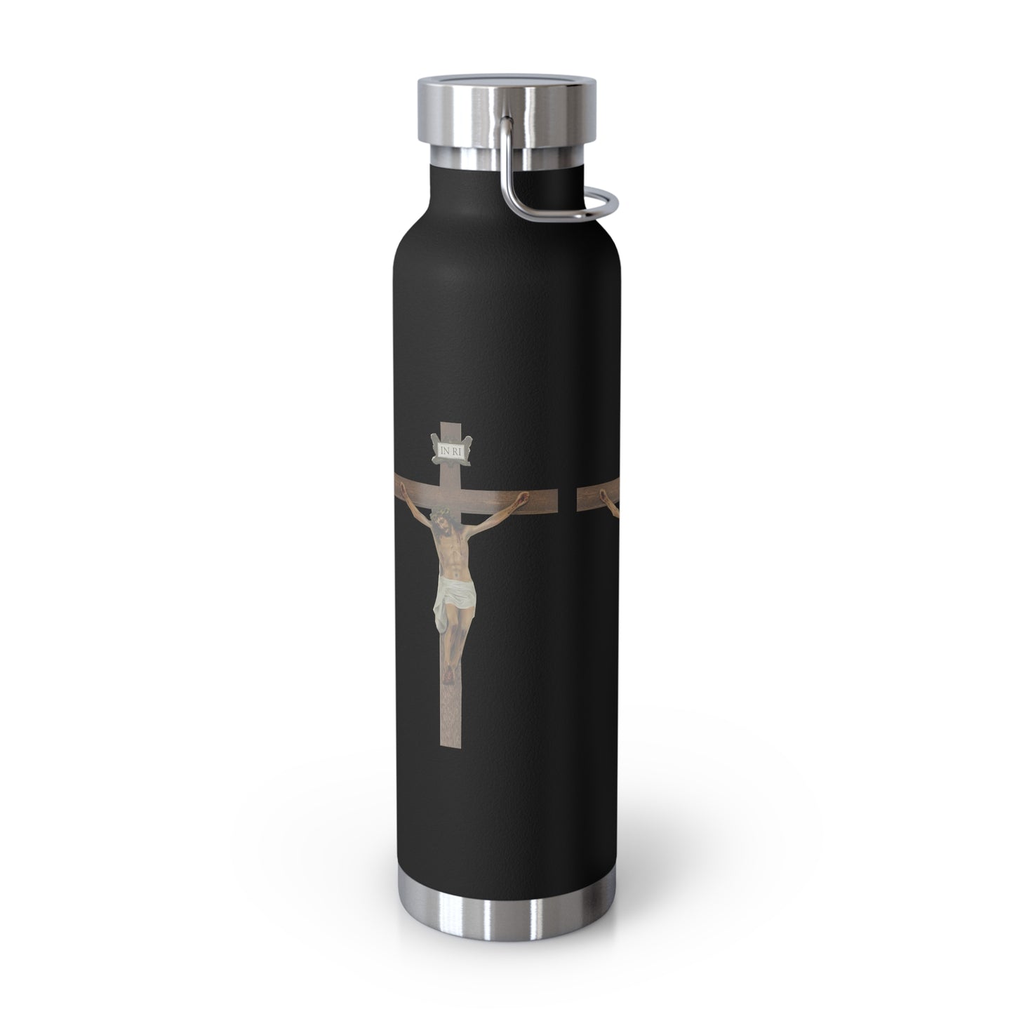 Jesus Crucified Copper Vacuum Insulated Bottle, 22oz