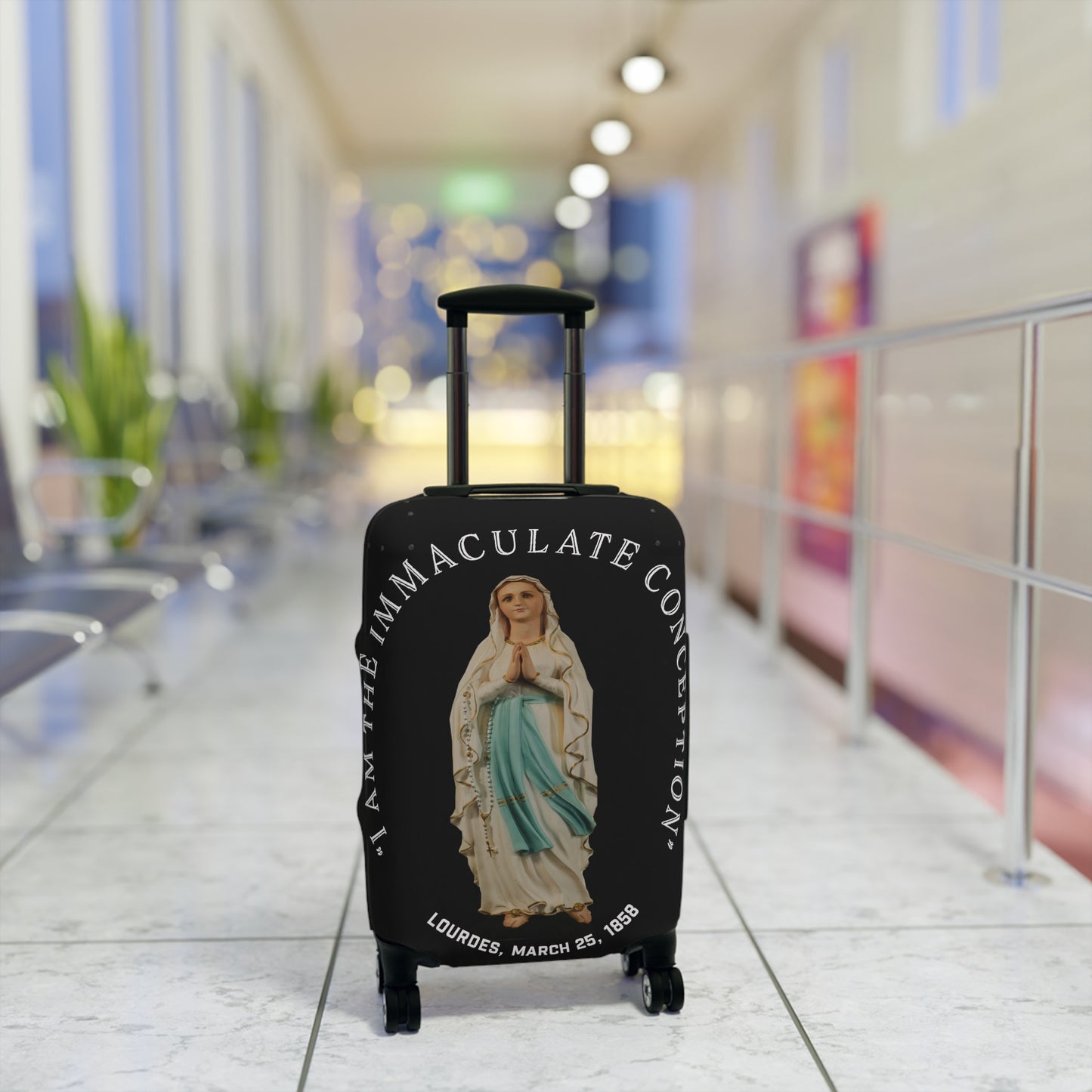 "I Am the Immaculate Conception" - Lourdes, France March 25, 1858 Luggage Cover