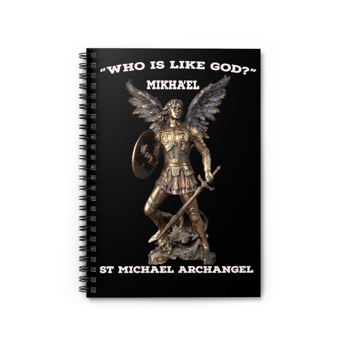 St Michael Archangel Spiral Notebook - Ruled Line