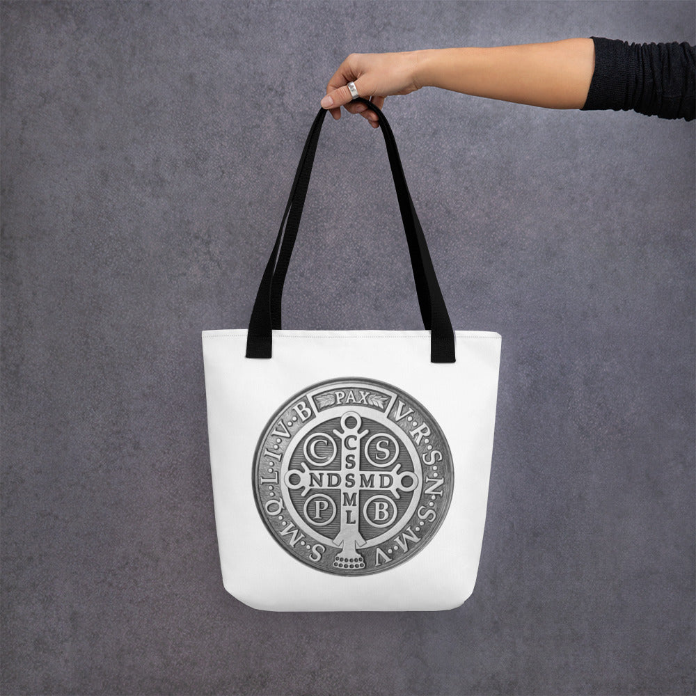 St Benedict Medal Tote bag