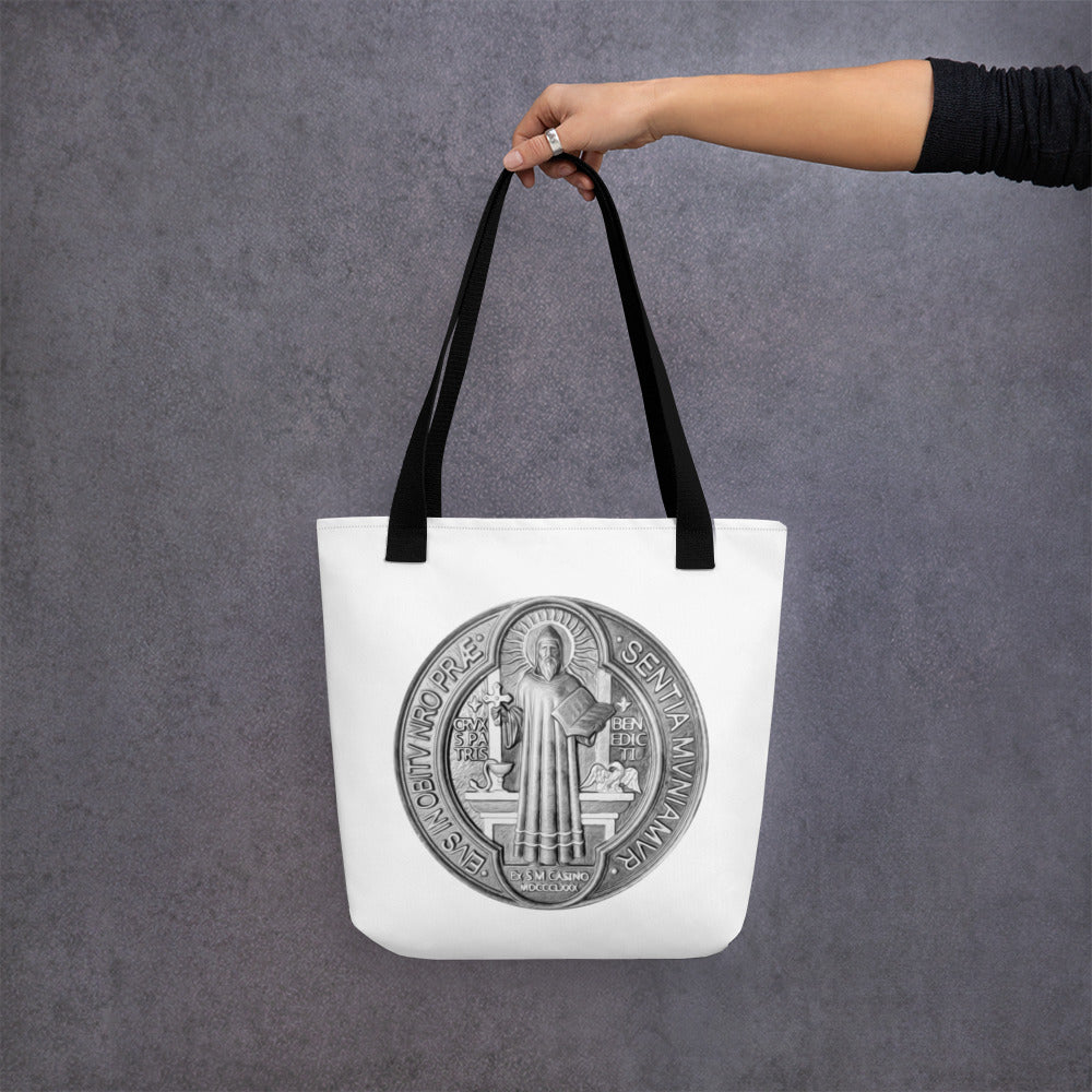 St Benedict Medal Tote bag