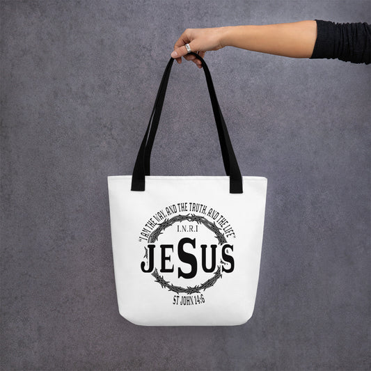 Jesus the Way John 14:6 Tote bag