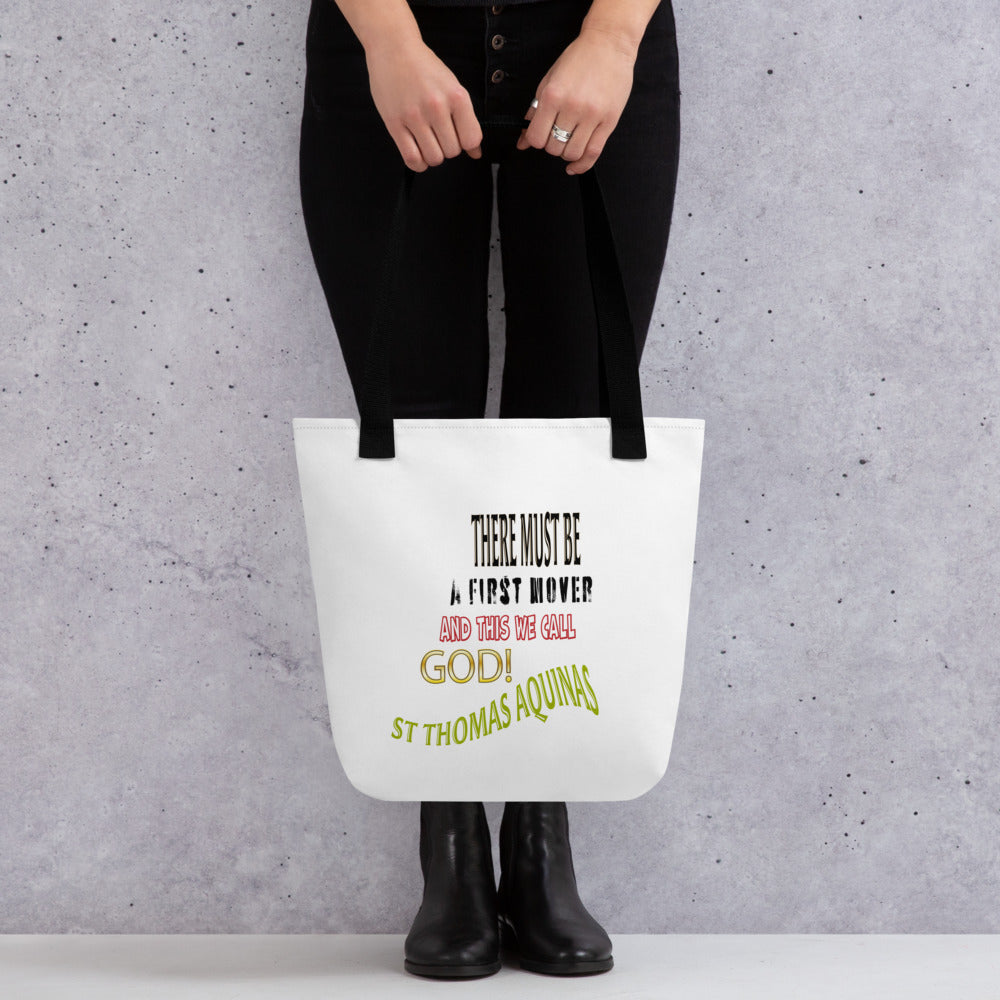 God As First Mover by St Thomas Aquinas Tote bag