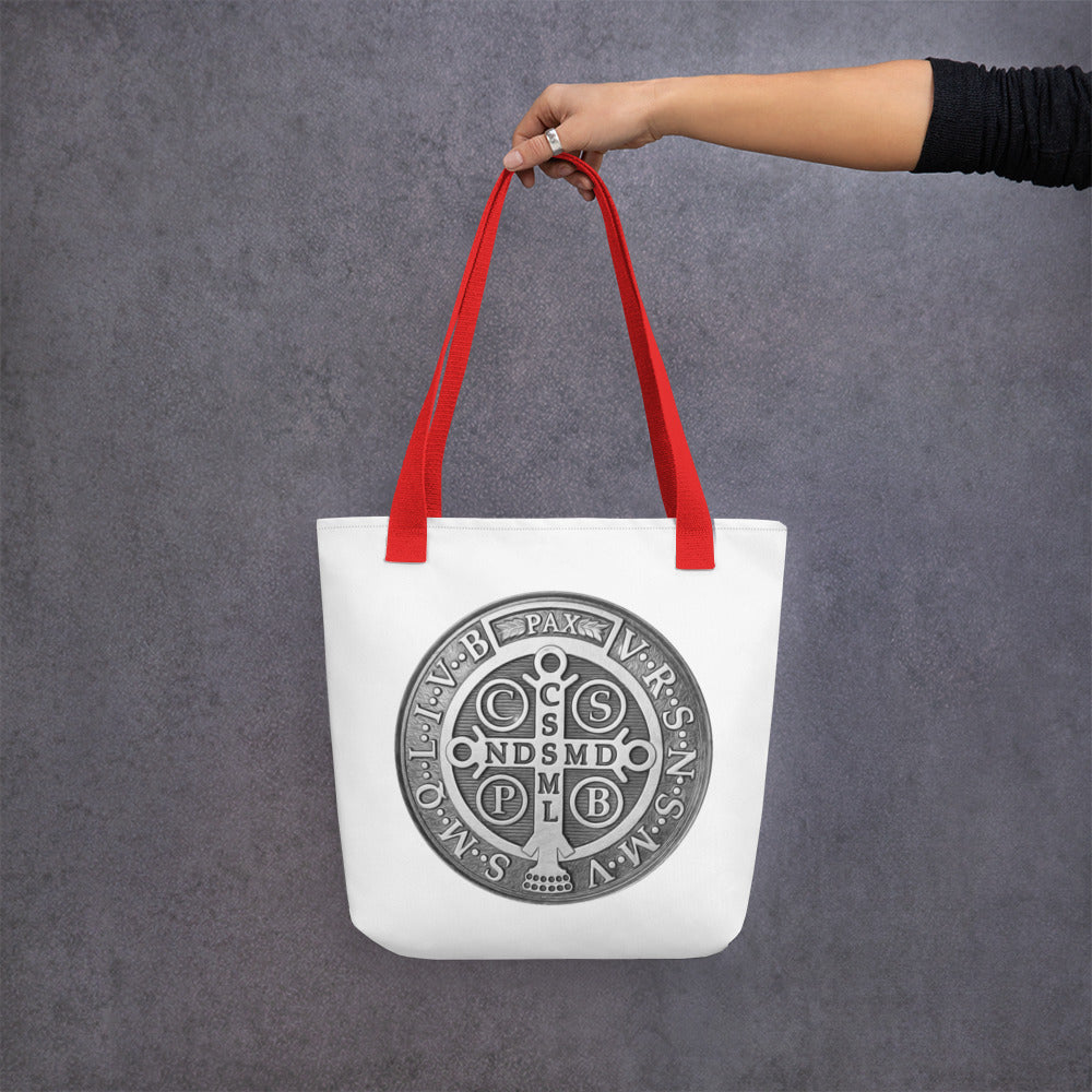 St Benedict Medal Tote bag