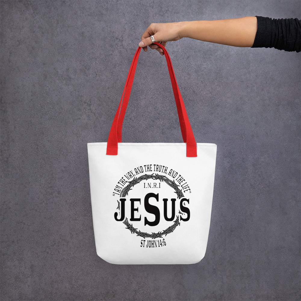 Jesus the Way John 14:6 Tote bag