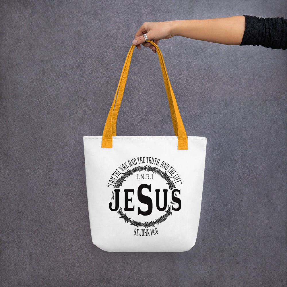 Jesus the Way John 14:6 Tote bag