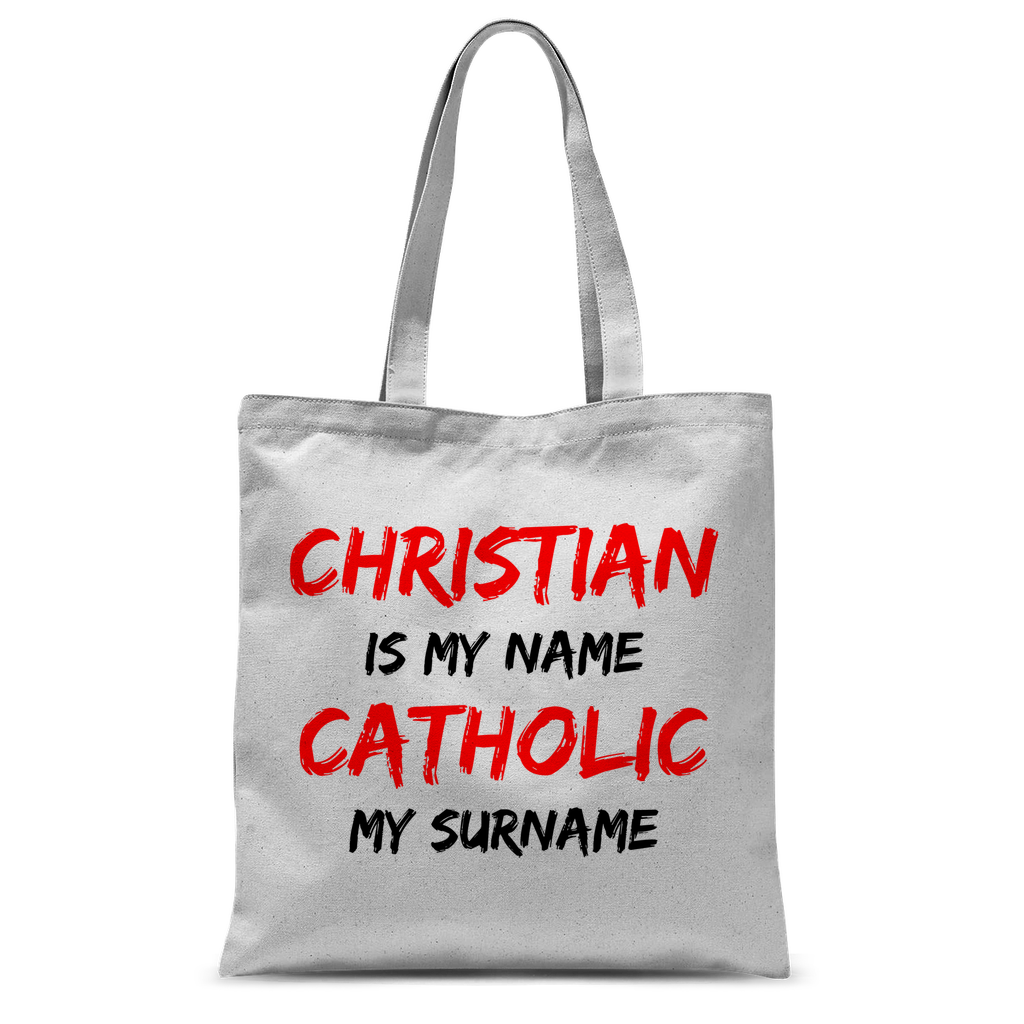 Christian is my Name, Catholic my Surname Classic Sublimation Tote Bag