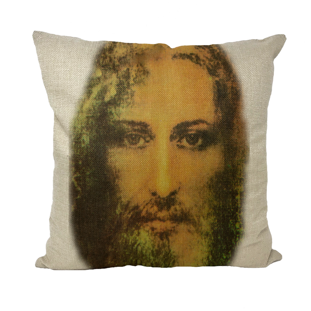 Face of Jesus Throw Pillow with Insert