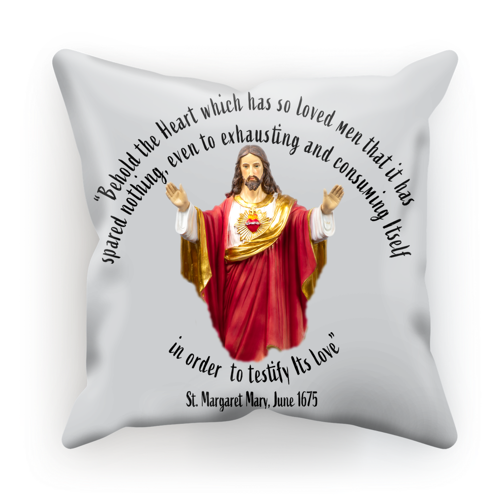 Sacred Heart of Jesus - St Margaret Mary 1675 Cushion Cover