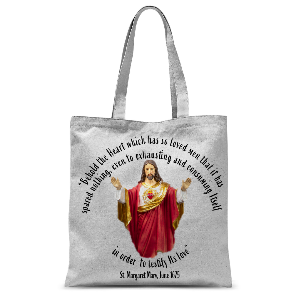 Sacred Heart of Jesus - St Margaret Mary 1675 Classic Sublimation Tote Bag