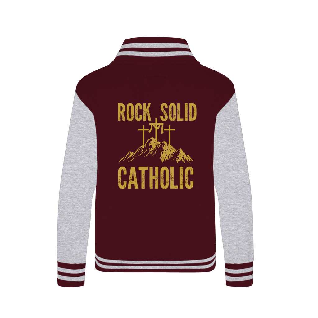 Rock Solid Catholic Varsity Jacket