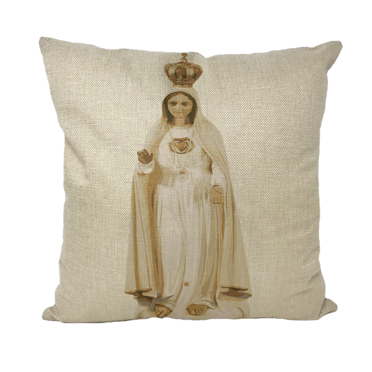Our Lady of Fatima Throw Pillow with Insert