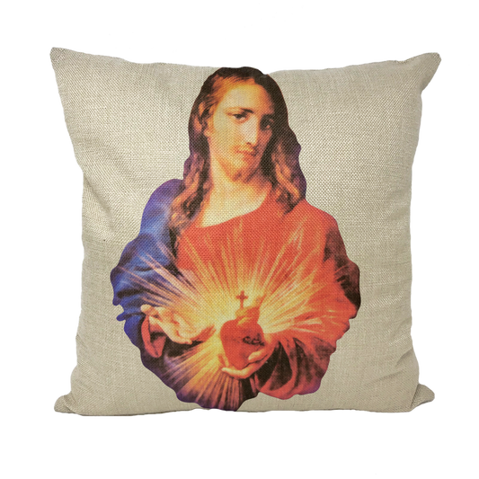 Sacred Heart of Jesus Throw Pillows