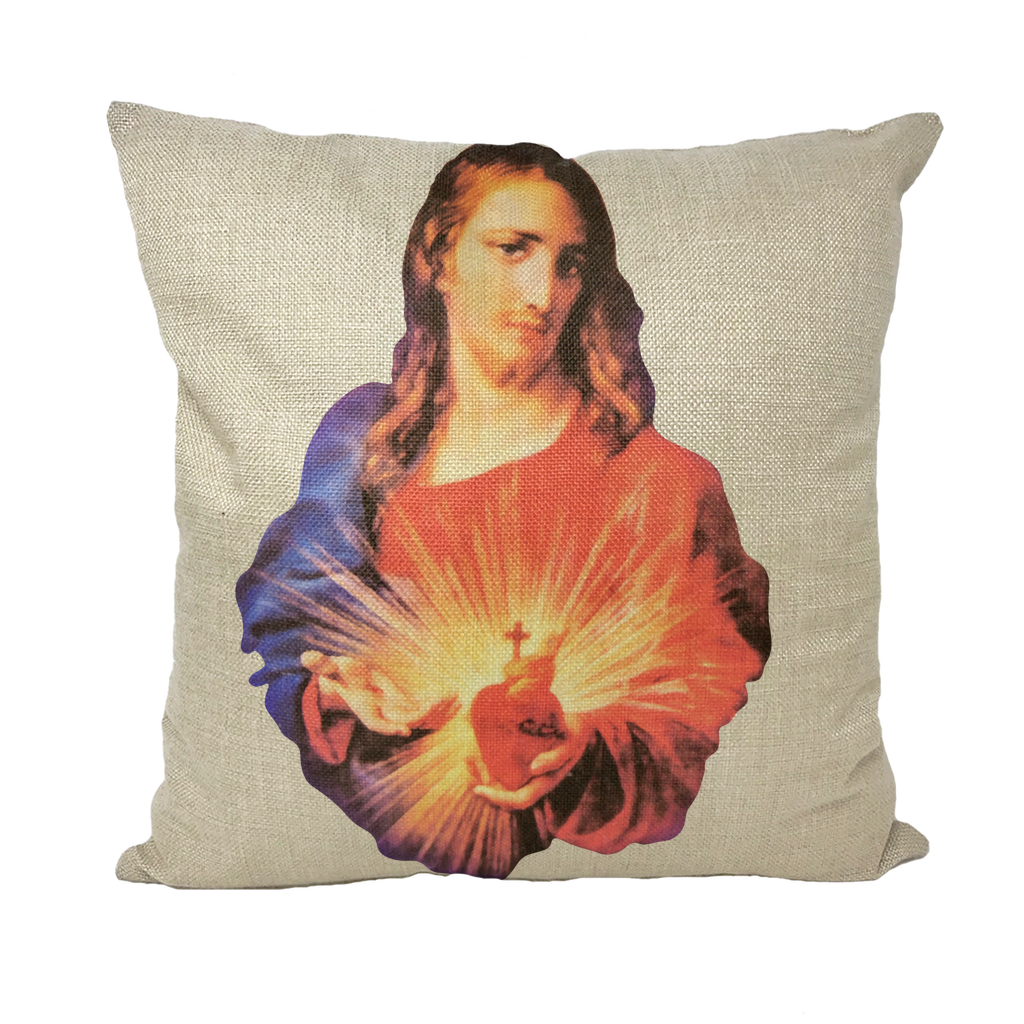 Sacred Heart of Jesus Throw Pillows