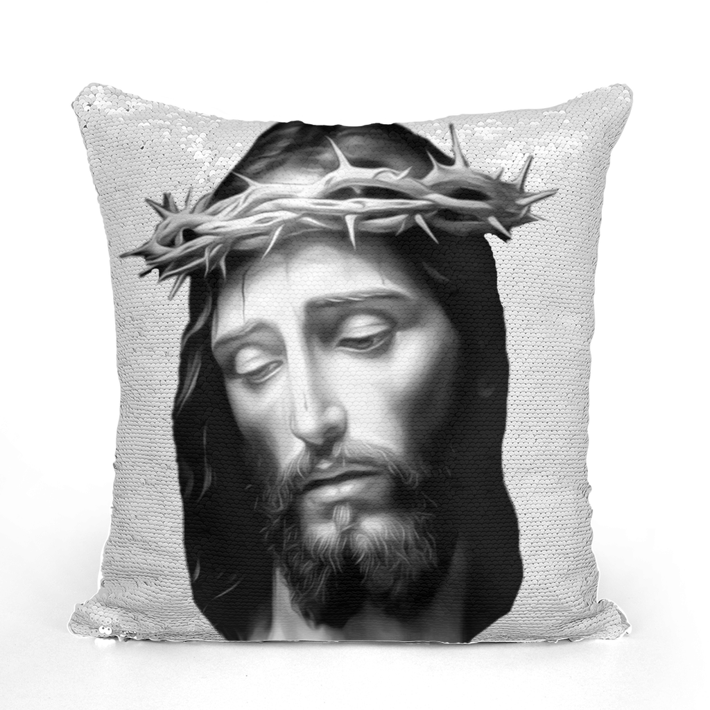 Crown of Thorns Sequin Cushion Cover