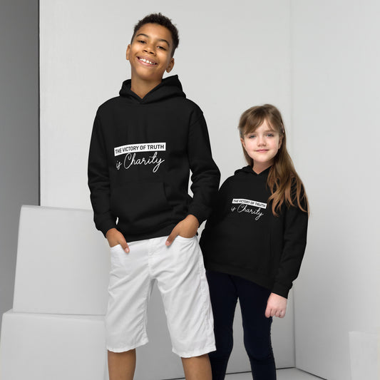 The Victory of Truth is Charity Children's Christian Hoodie