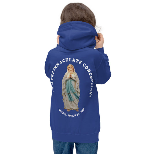 "I Am the Immaculate Conception" - Lourdes, France March 25, 1858 Children's Hoodie