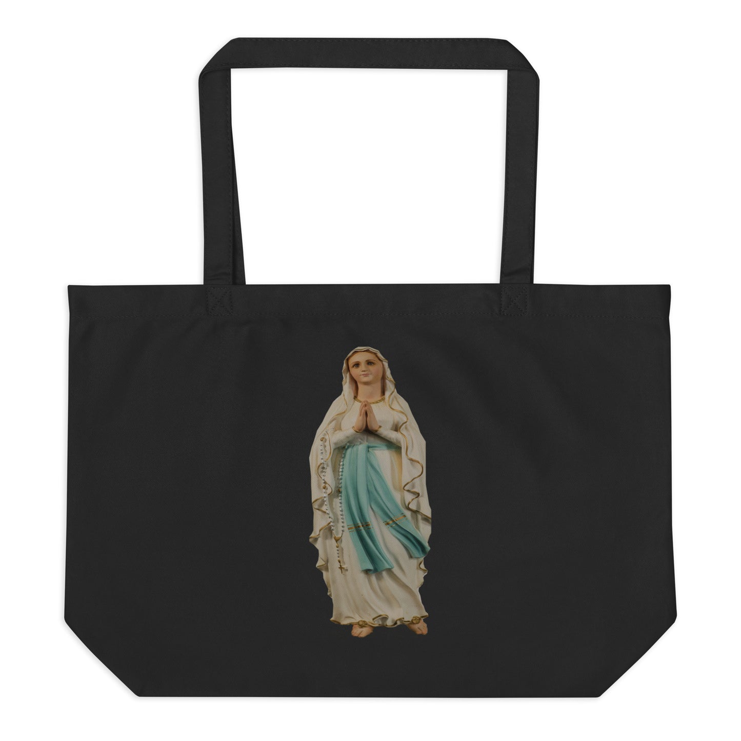Apparitions of Mary Large organic tote bag