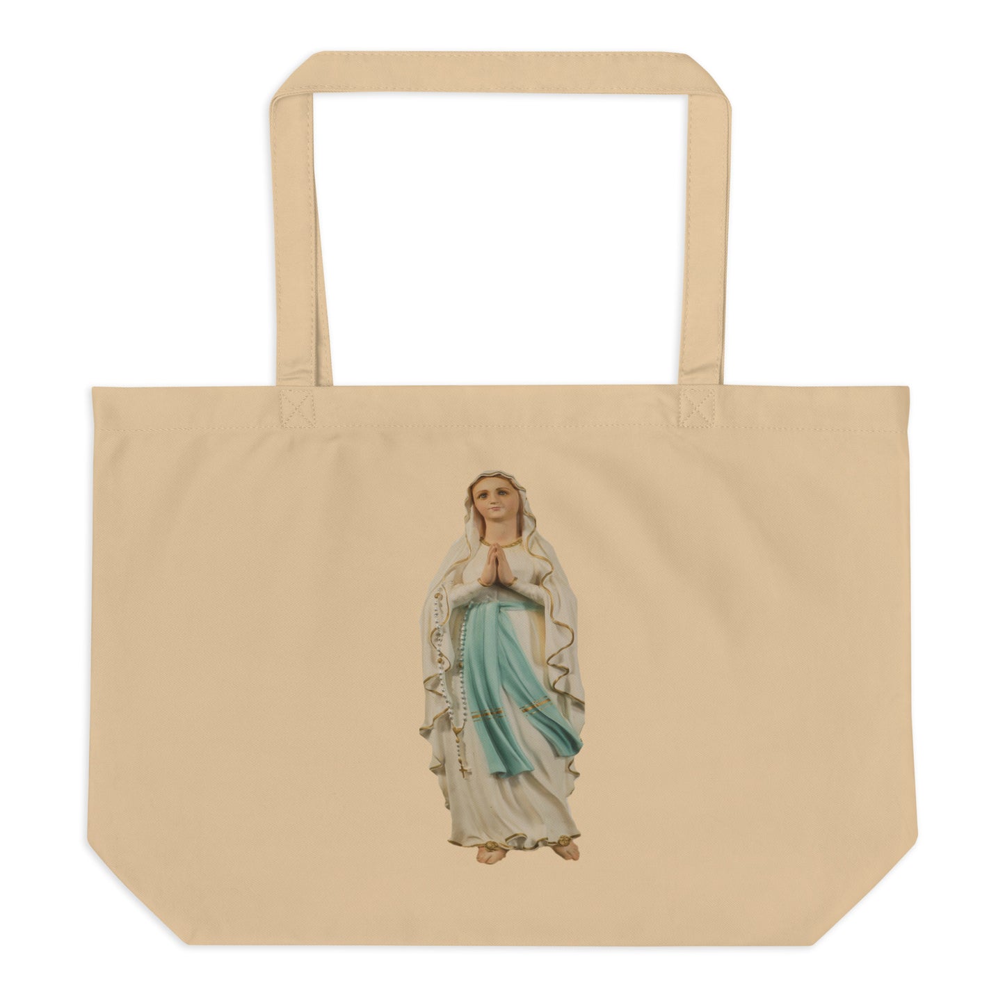 Apparitions of Mary Large organic tote bag