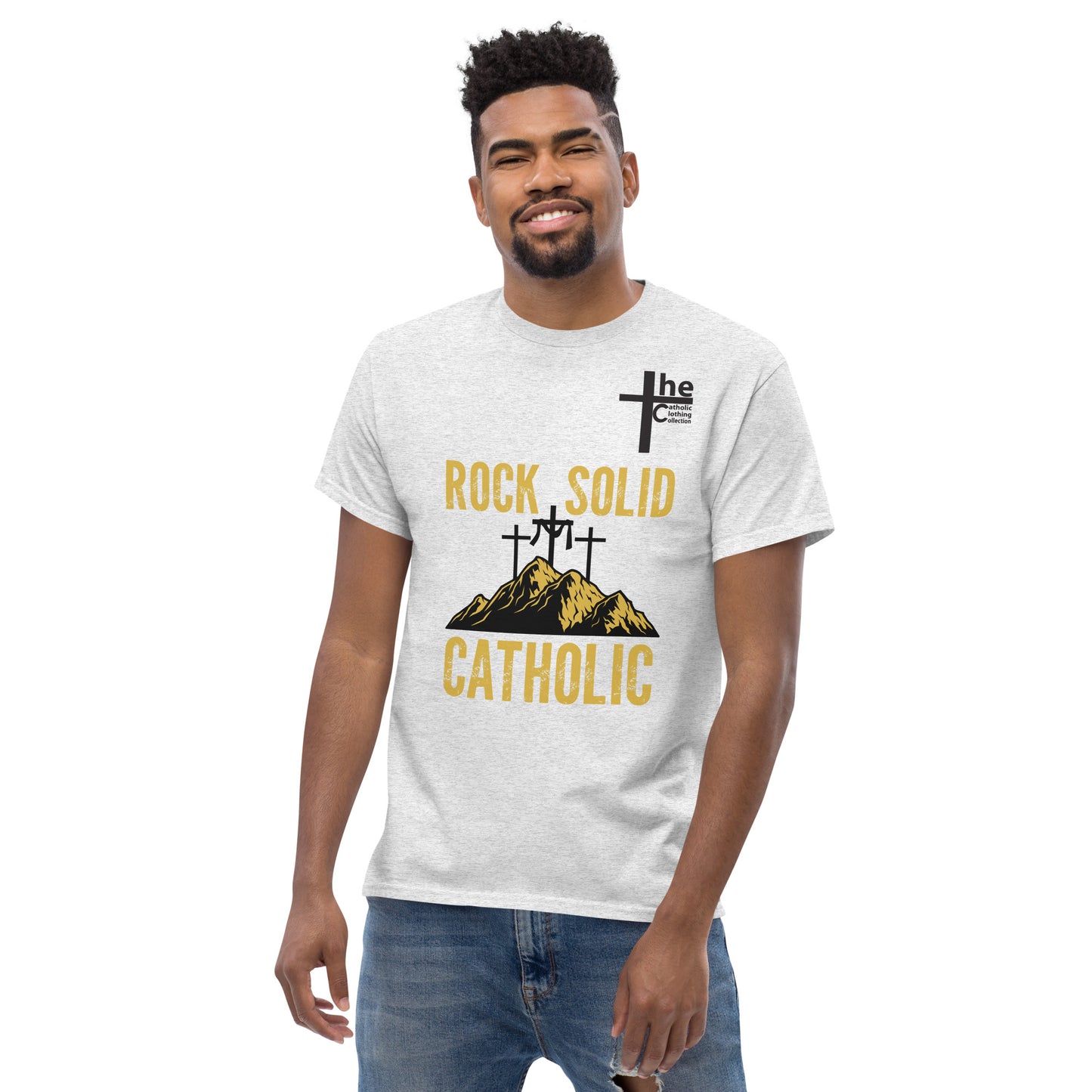 Rock Solid Catholic Men's t-Shirt