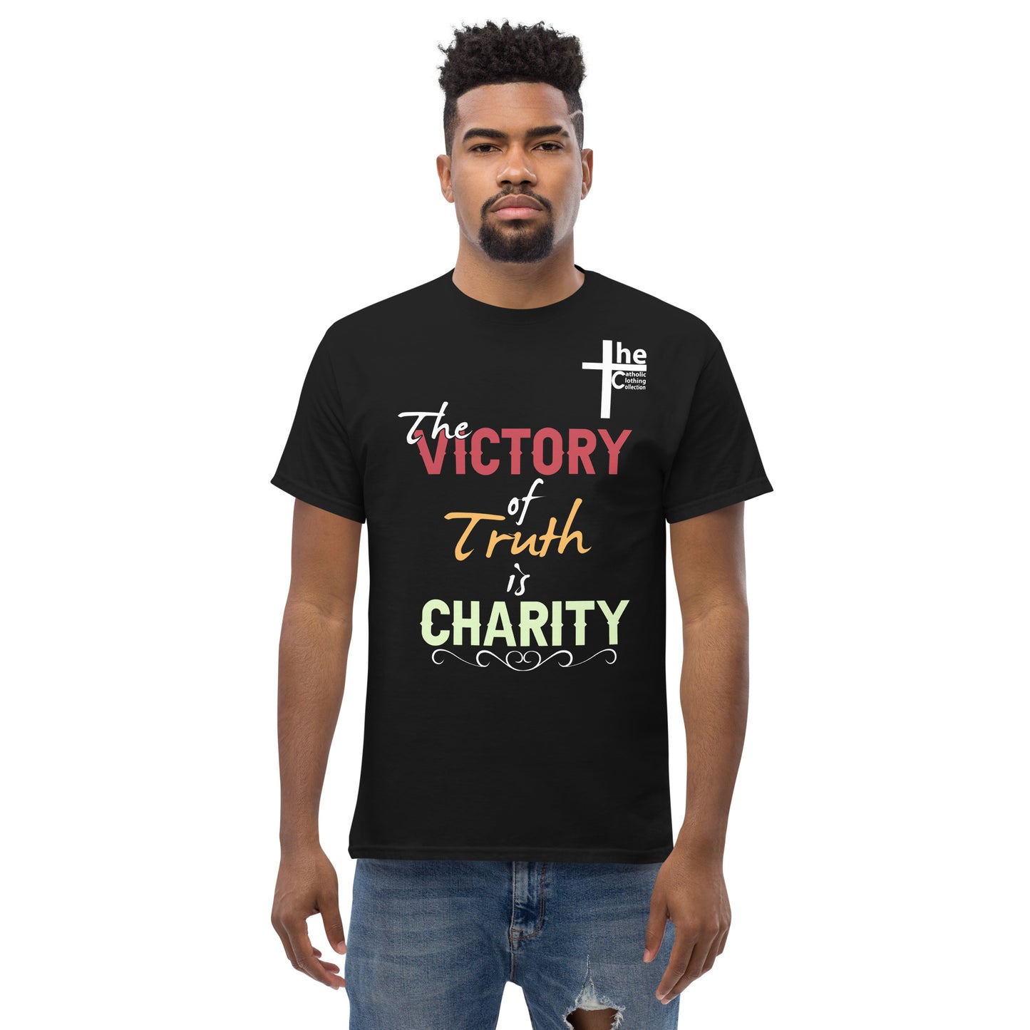 Victory of Truth is Charity Men's t-Shirt