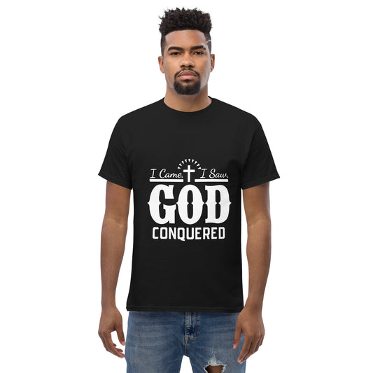 I Came I Saw God Conquered Men's Christian t-Shirt