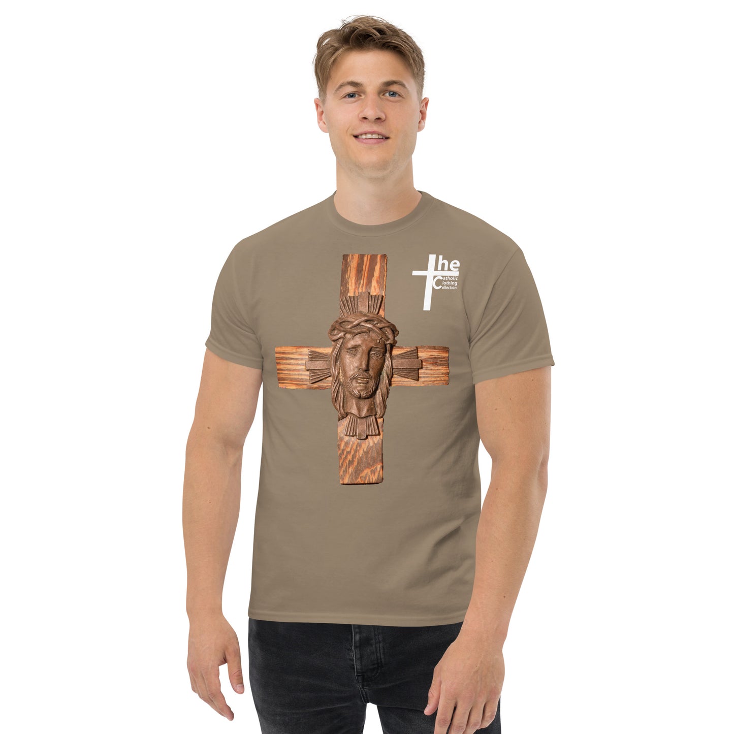 Face of Jesus on Cross Men's t-Shirt