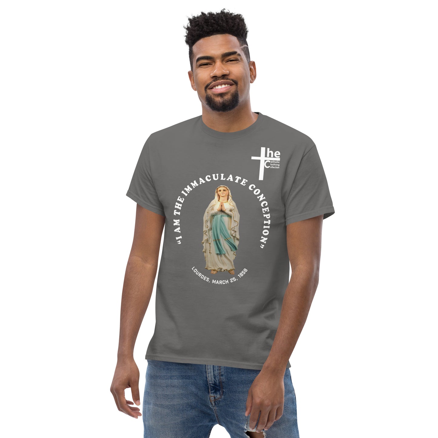 I Am the Immaculate Conception - Lourdes, France March 25, 1858 Men's t-Shirt