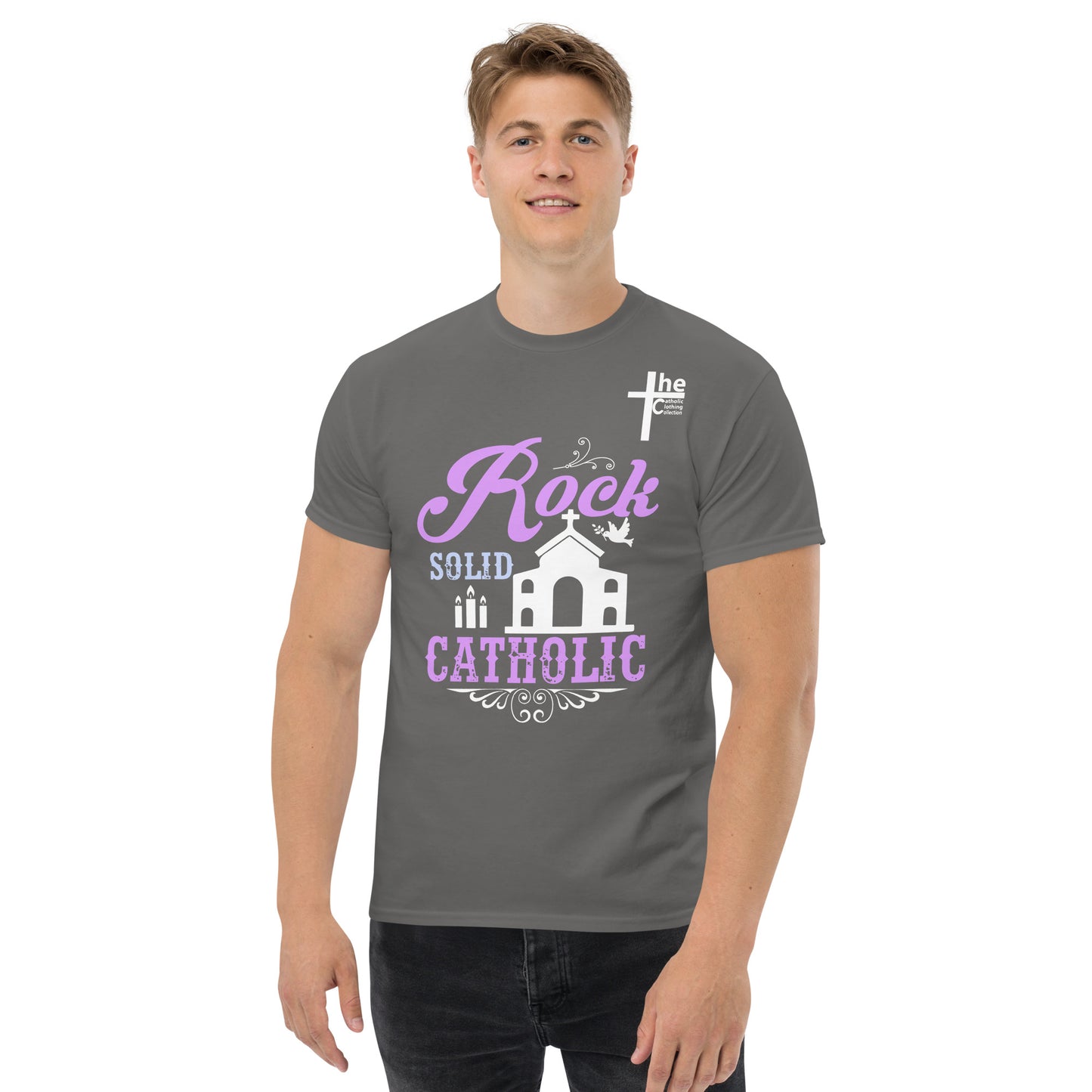 Rock Solid Catholic Men's t-Shirt