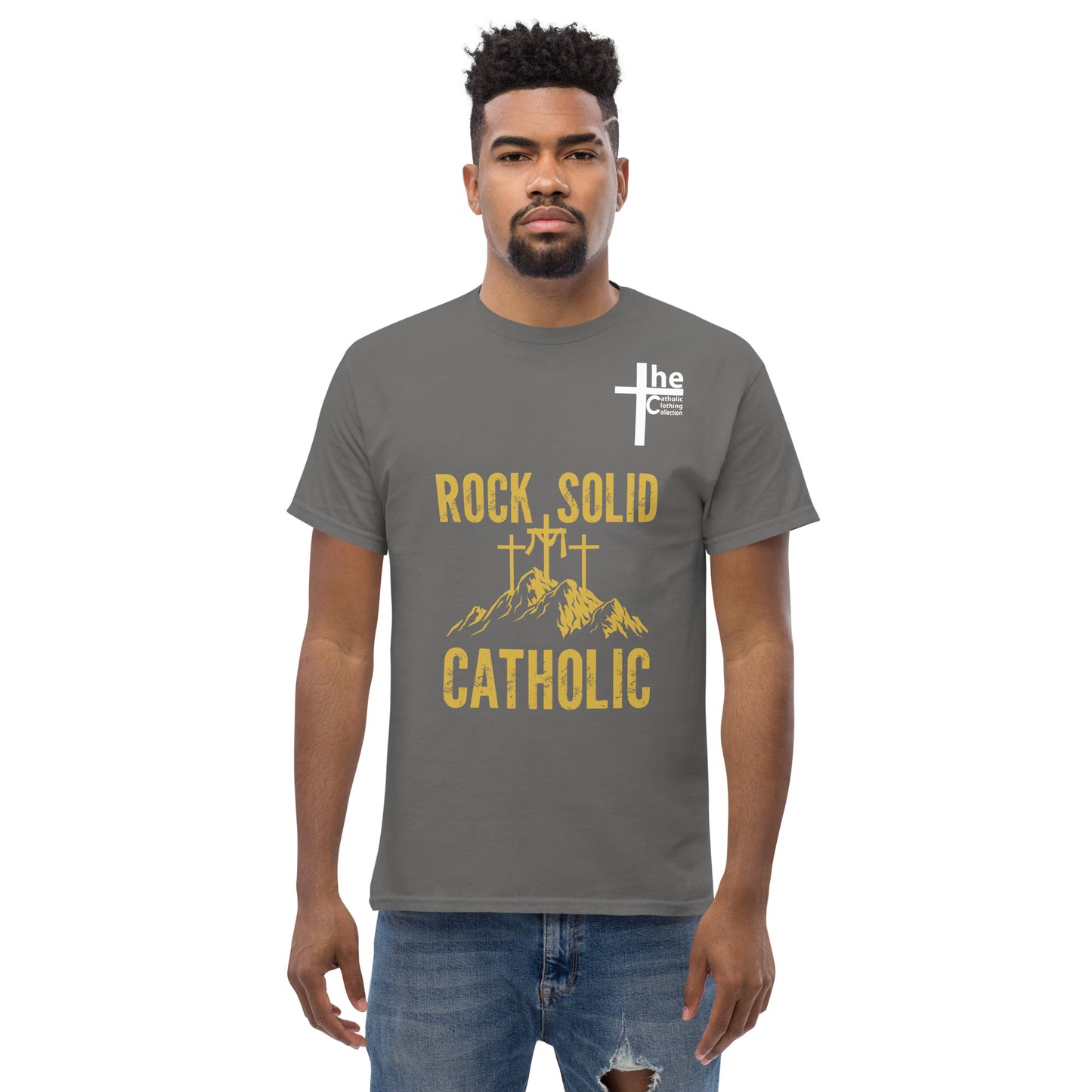 Rock Solid Catholic Men's t-Shirt