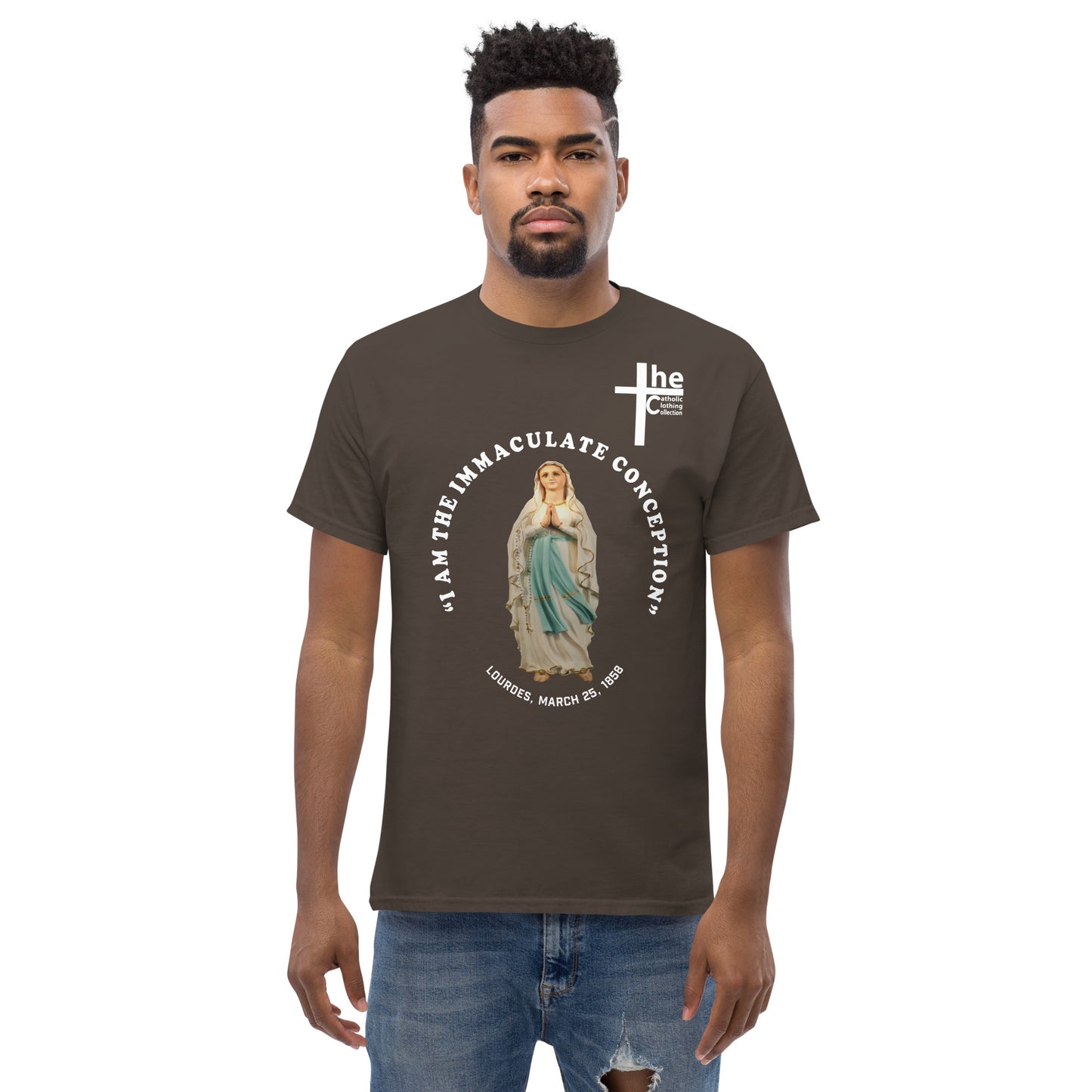 I Am the Immaculate Conception - Lourdes, France March 25, 1858 Men's t-Shirt