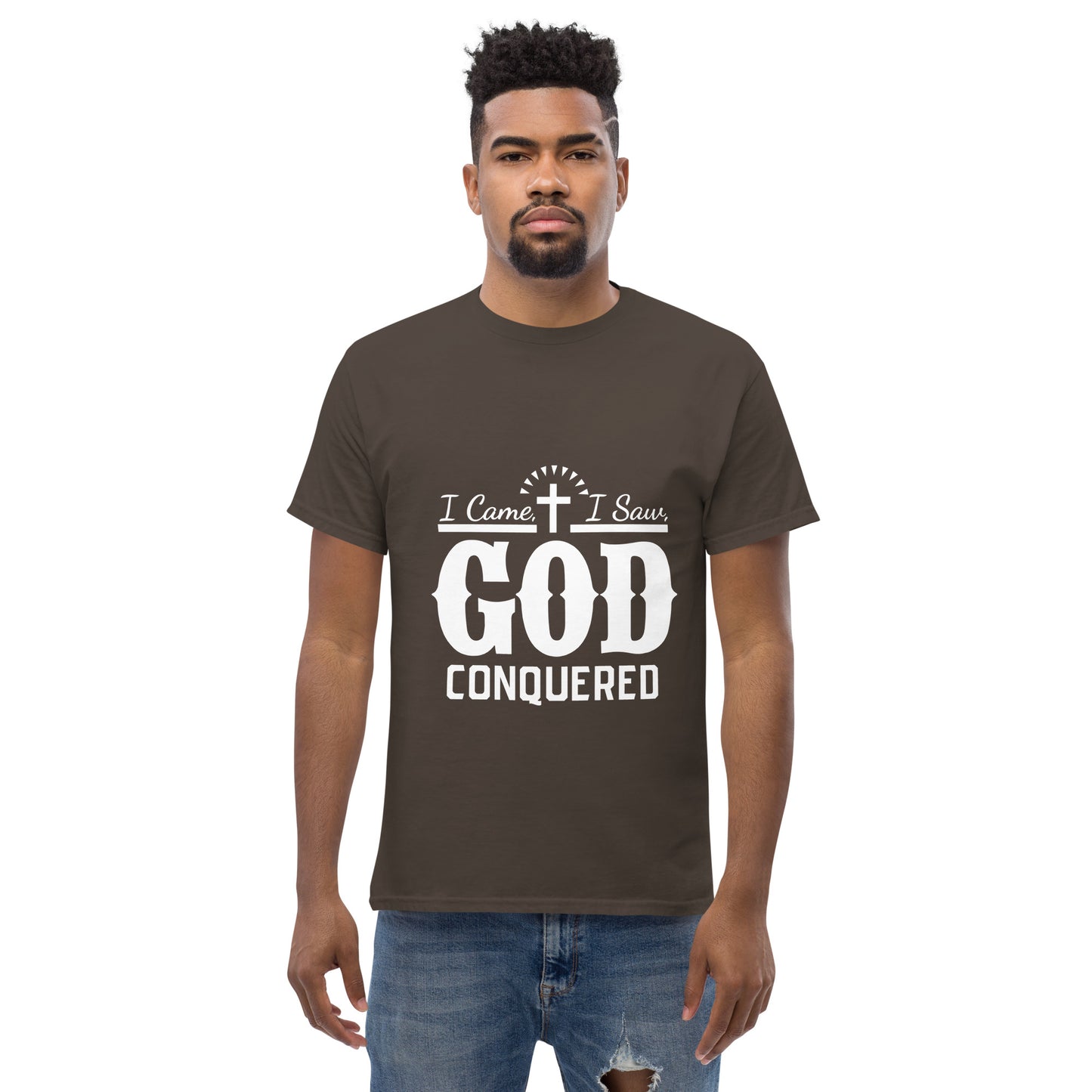 I Came I Saw God Conquered Men's Christian t-Shirt