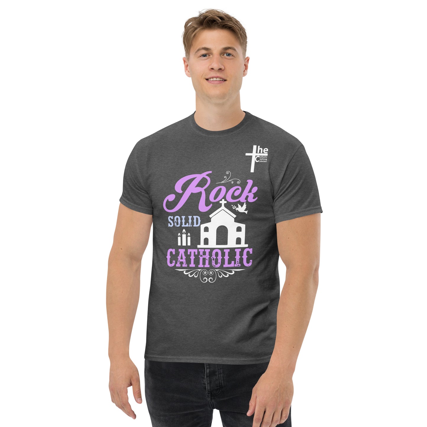 Rock Solid Catholic Men's t-Shirt