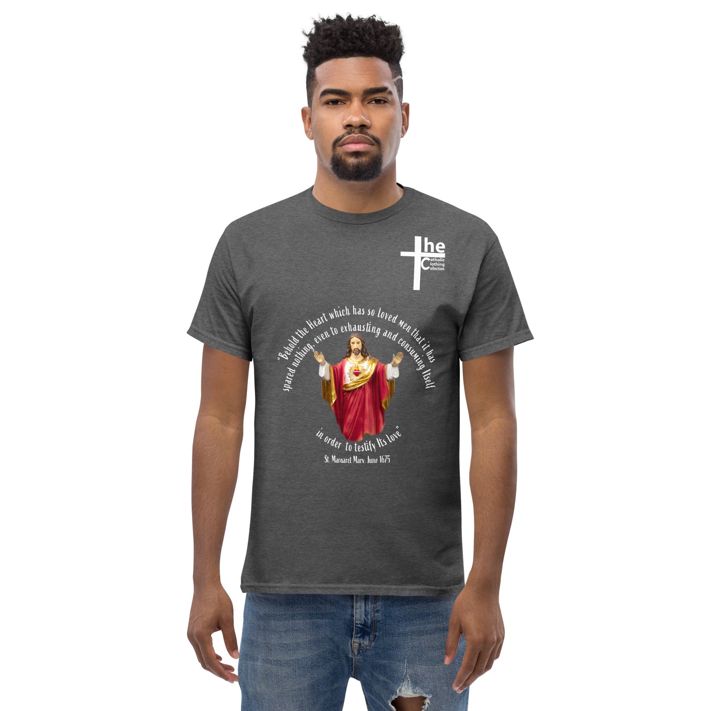 Sacred Heart of Jesus - St Margaret Mary 1675 Men's t-Shirt