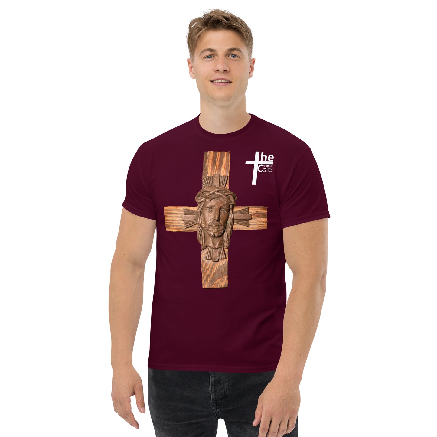 Face of Jesus on Cross Men's t-Shirt