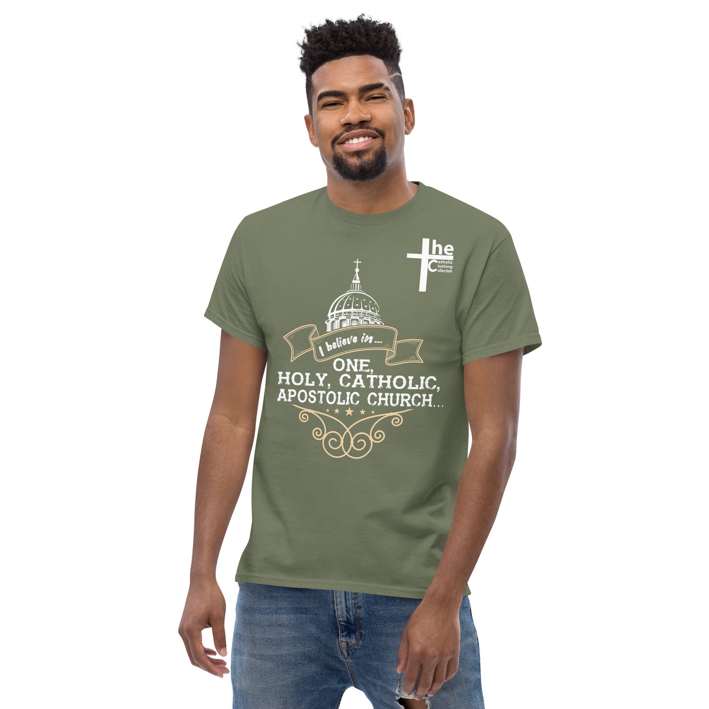 I Believe in One, Holy, Catholic and Apostolic Church Men's t-Shirt