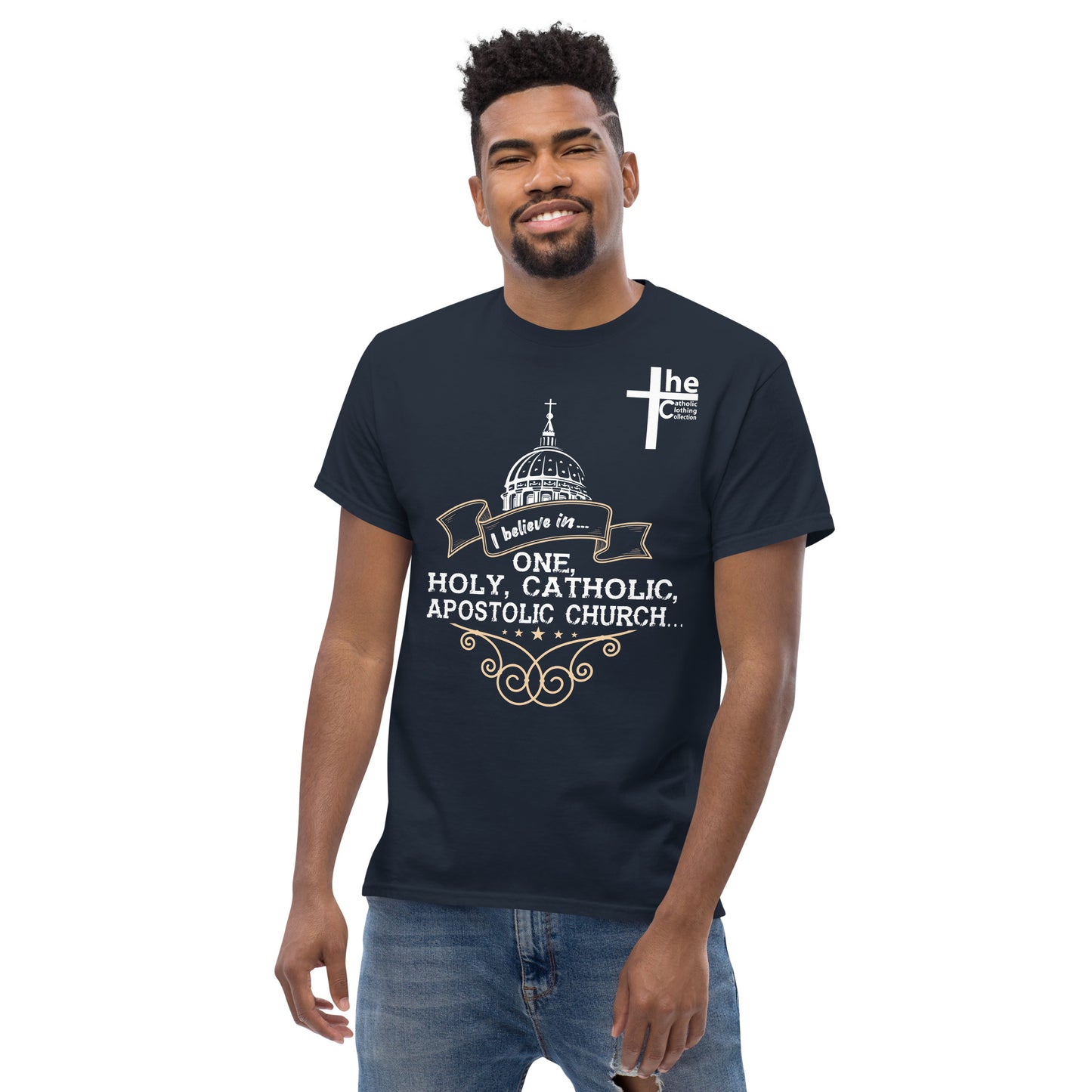 I Believe in One, Holy, Catholic and Apostolic Church Men's t-Shirt