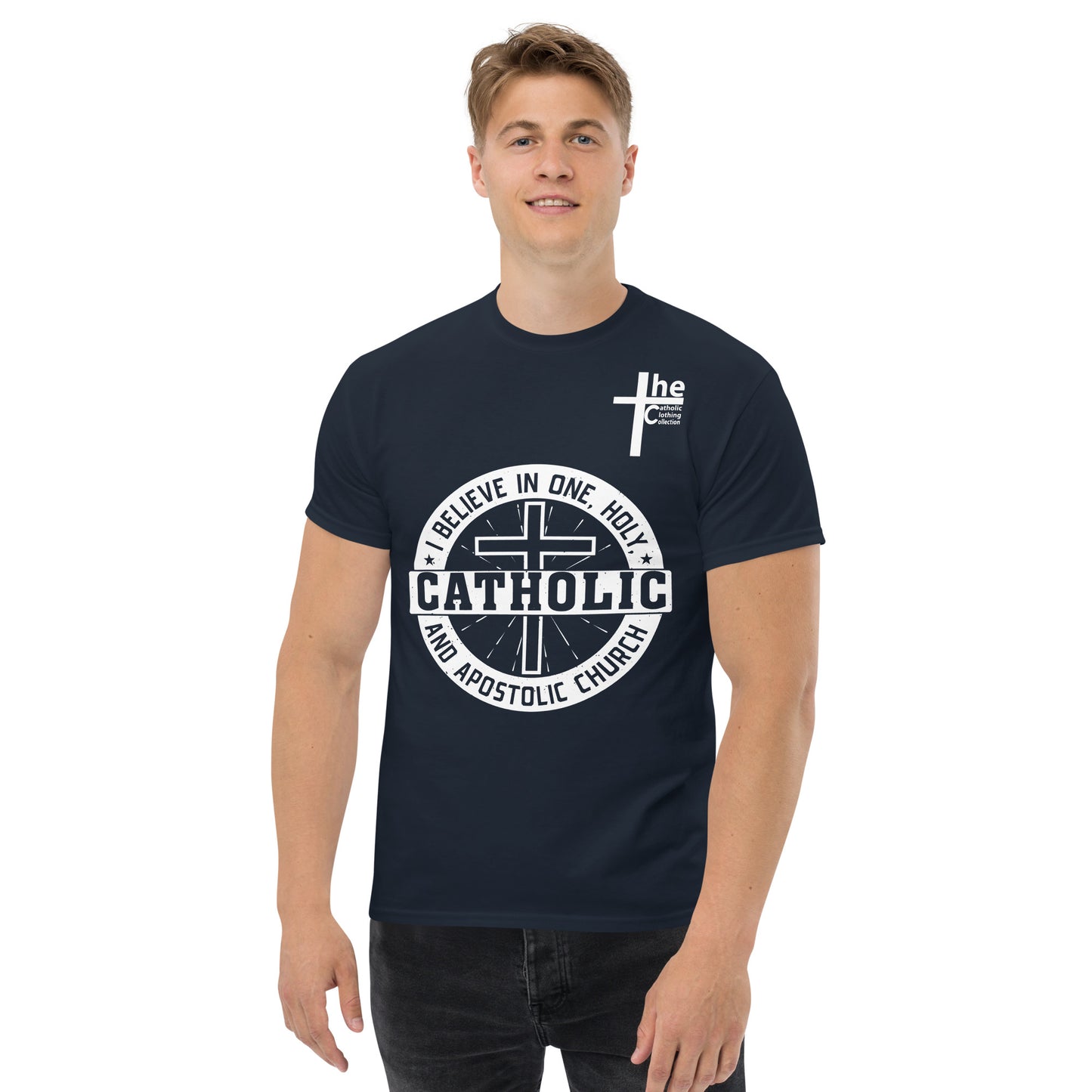 I Believe in One, Holy, Catholic and Apostolic Church Men's t-Shirt