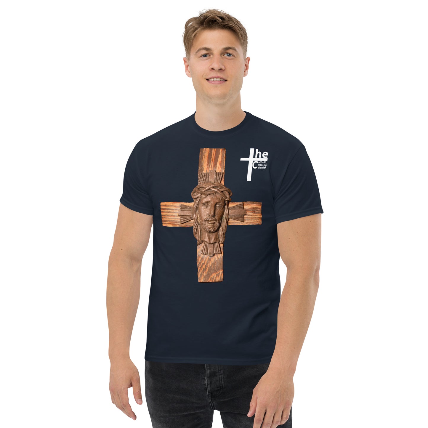 Face of Jesus on Cross Men's t-Shirt