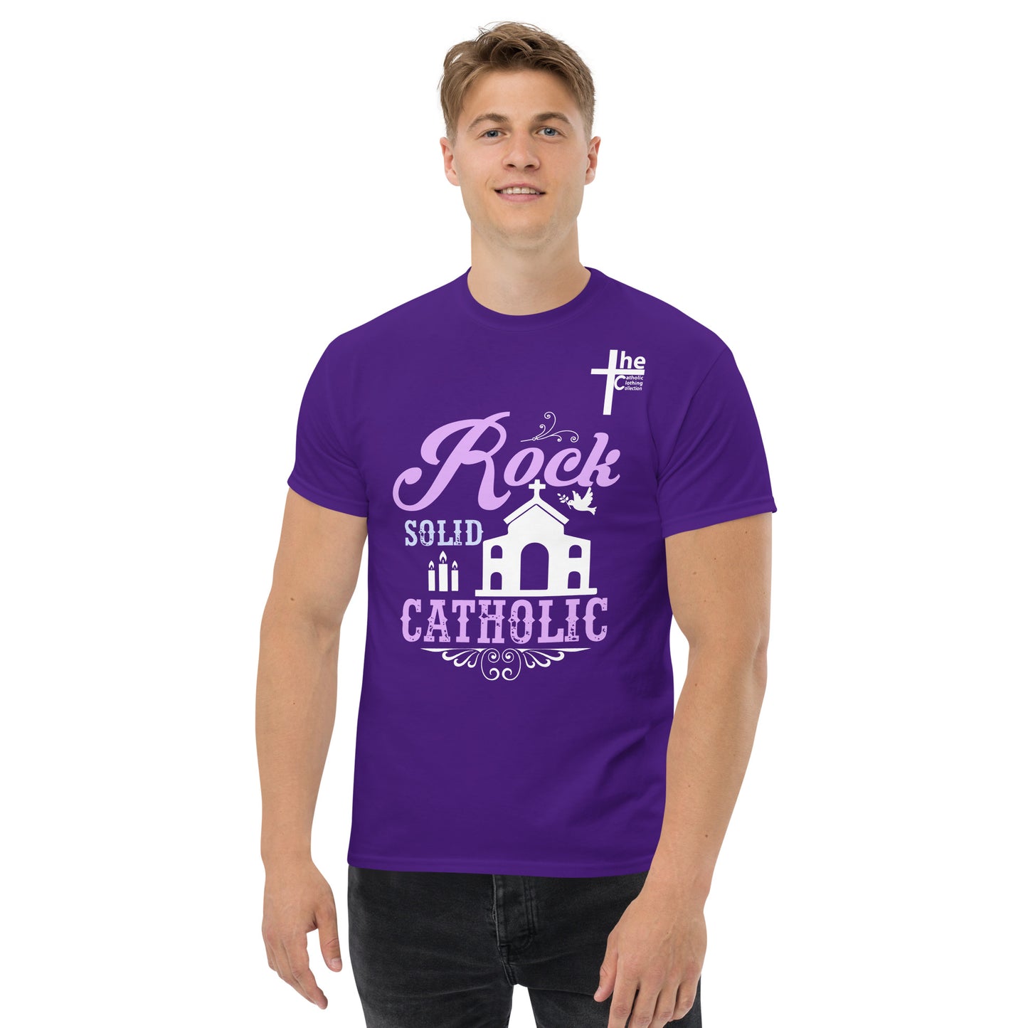 Rock Solid Catholic Men's t-Shirt