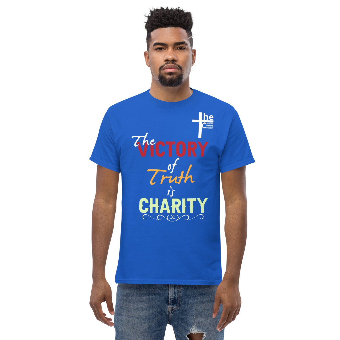 Victory of Truth is Charity Men's t-Shirt