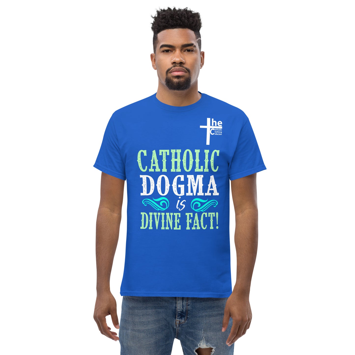 Catholic Dogma is Divine Fact Men's t-Shirt