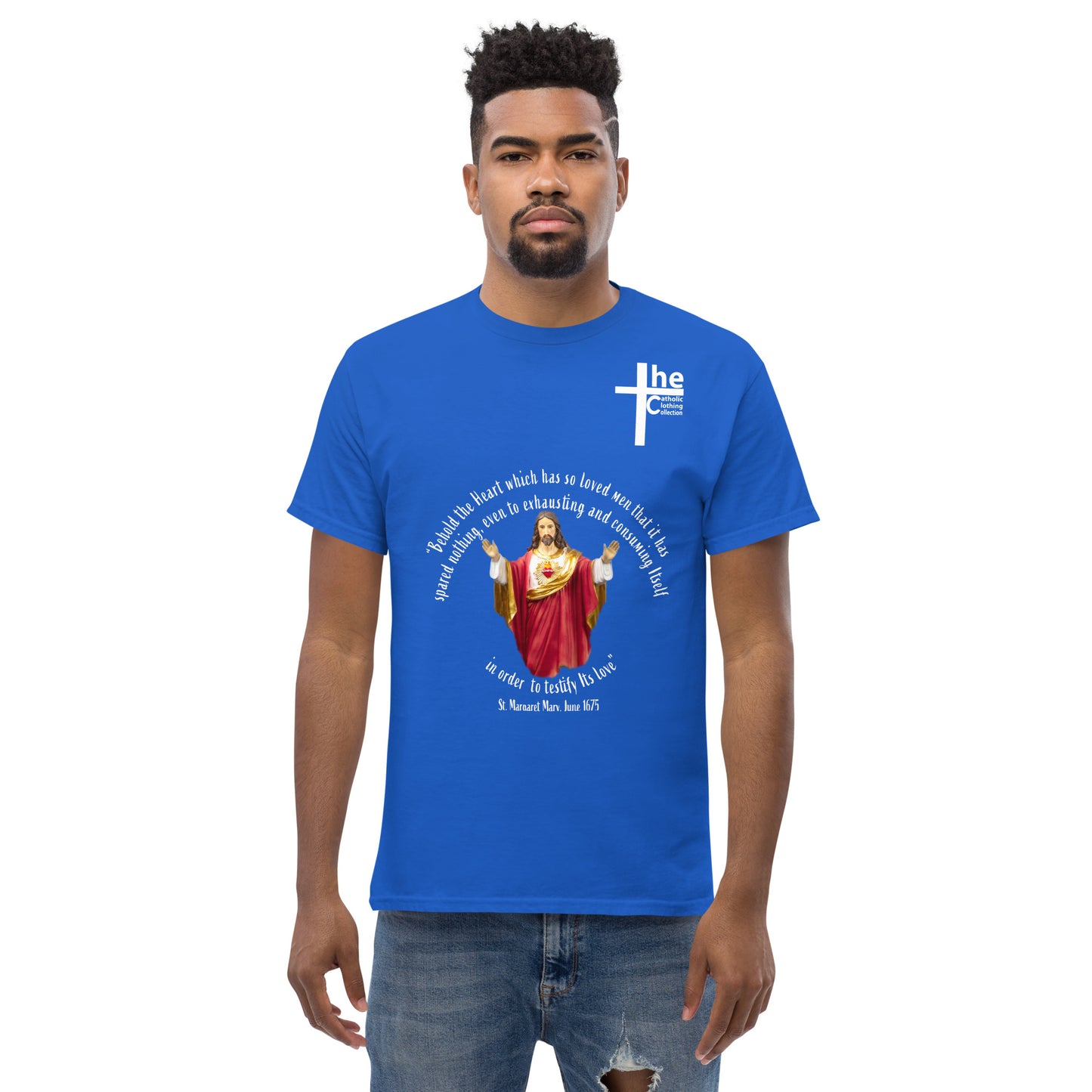 Sacred Heart of Jesus - St Margaret Mary 1675 Men's t-Shirt