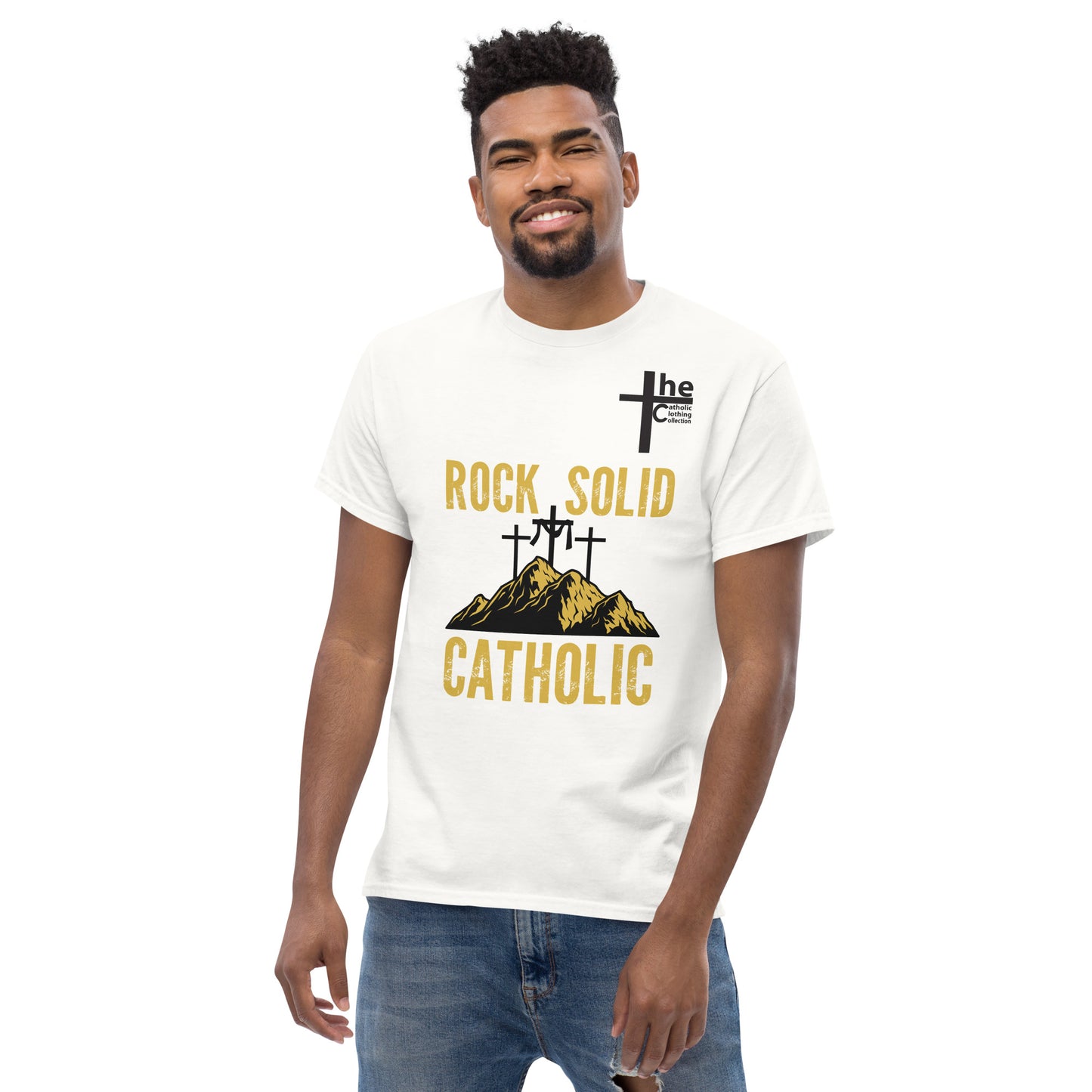 Rock Solid Catholic Men's t-Shirt