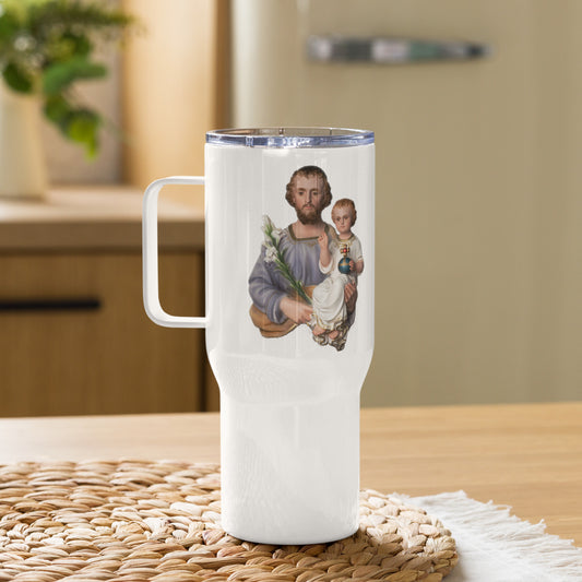 St Joseph Travel mug with a handle