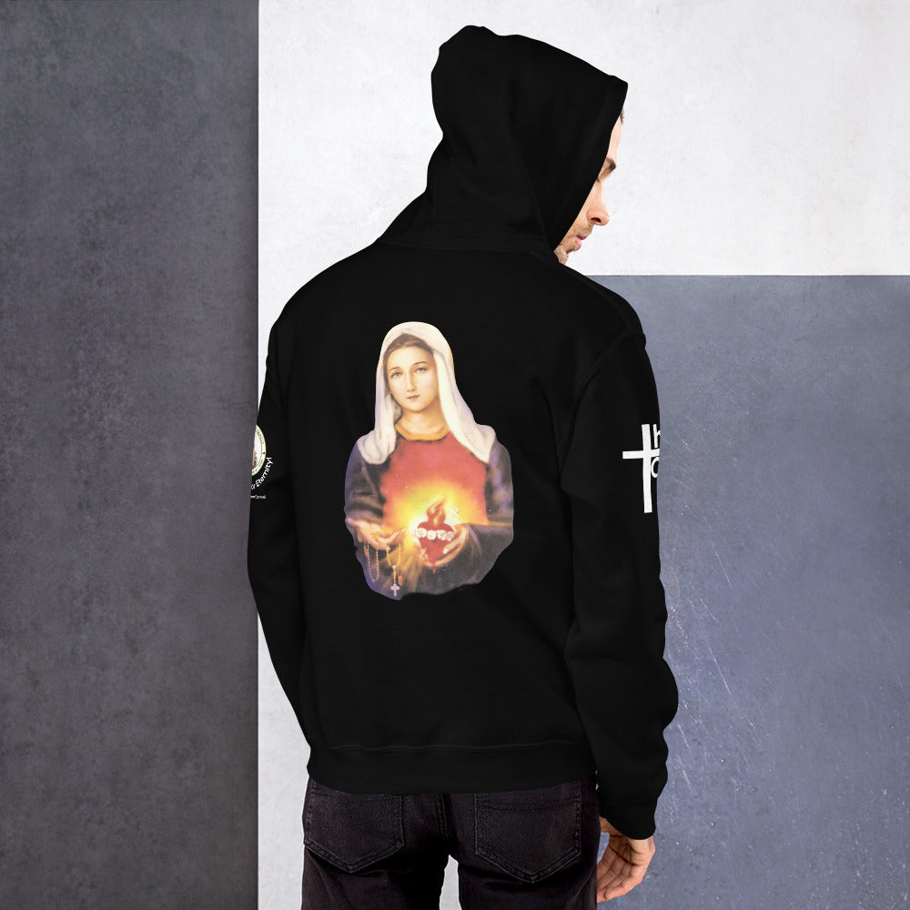 Sacred Heart of Jesus and Immaculate Heart of Mary Men's Hoodie